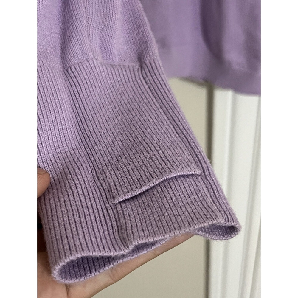 Duluth Trading Co Pullover Sweater Women Small Purple Plum Outlast Acrylic - Picture 4 of 9
